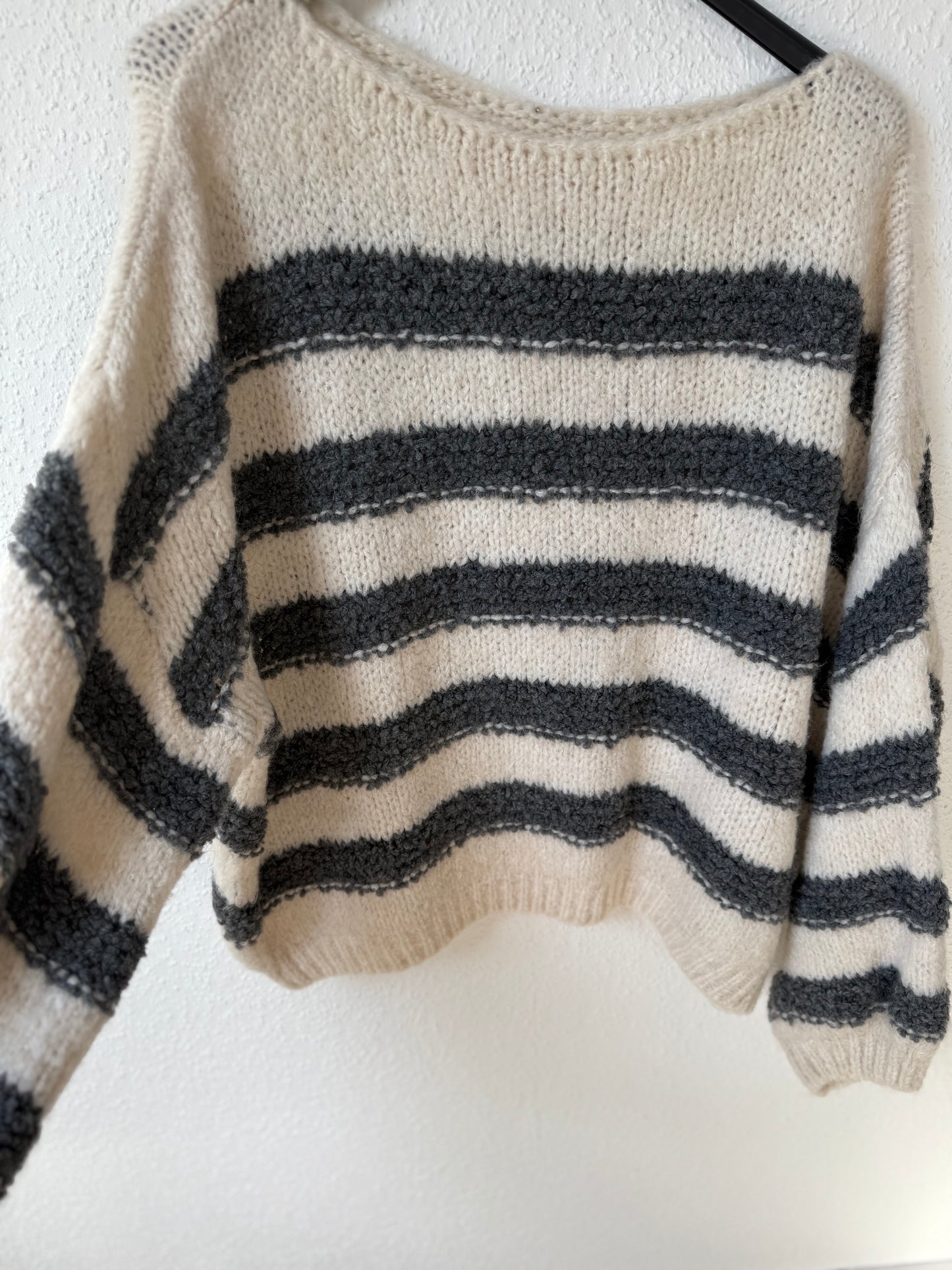 Kuschelig weicher Pullover grau