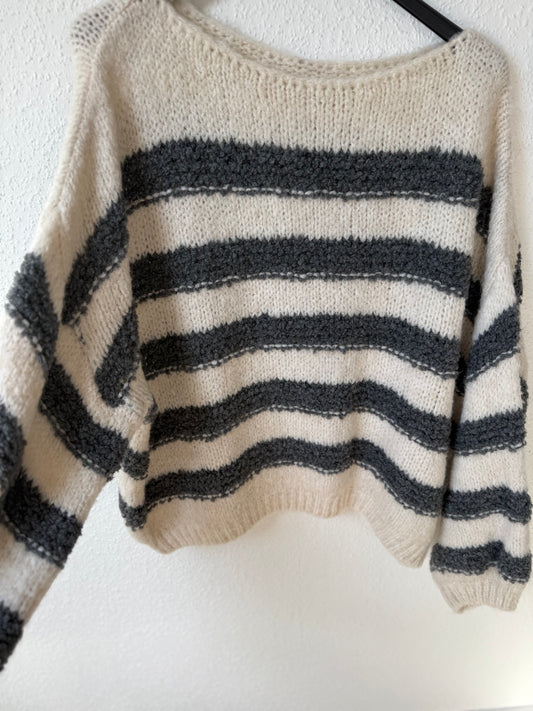 Kuschelig weicher Pullover grau