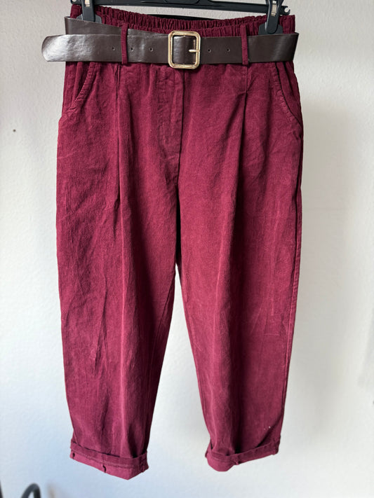 Cord Hose Bordeaux