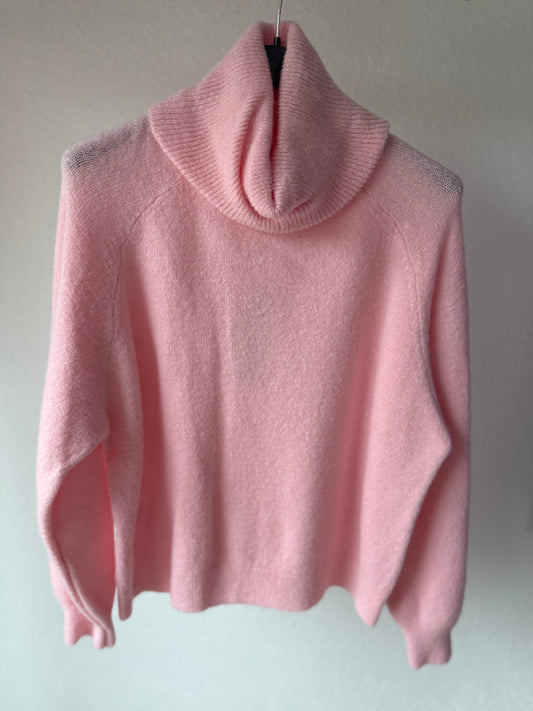 Weicher Rollkragenpullover ,,Baby Alpaca“ rosa