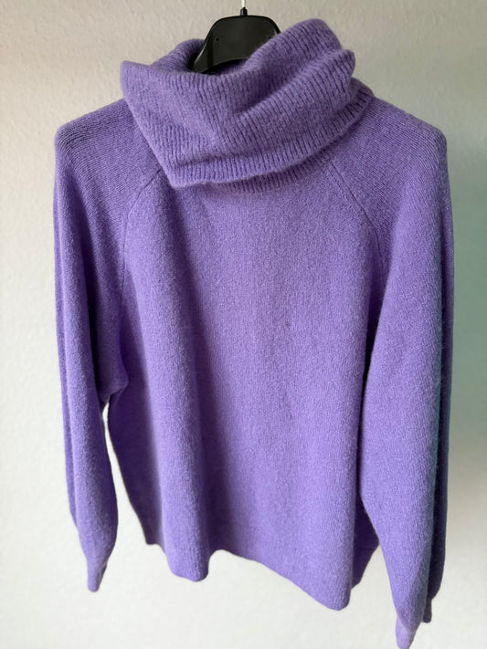 Weicher Rollkragenpullover ,,Baby Alpaca“ lila