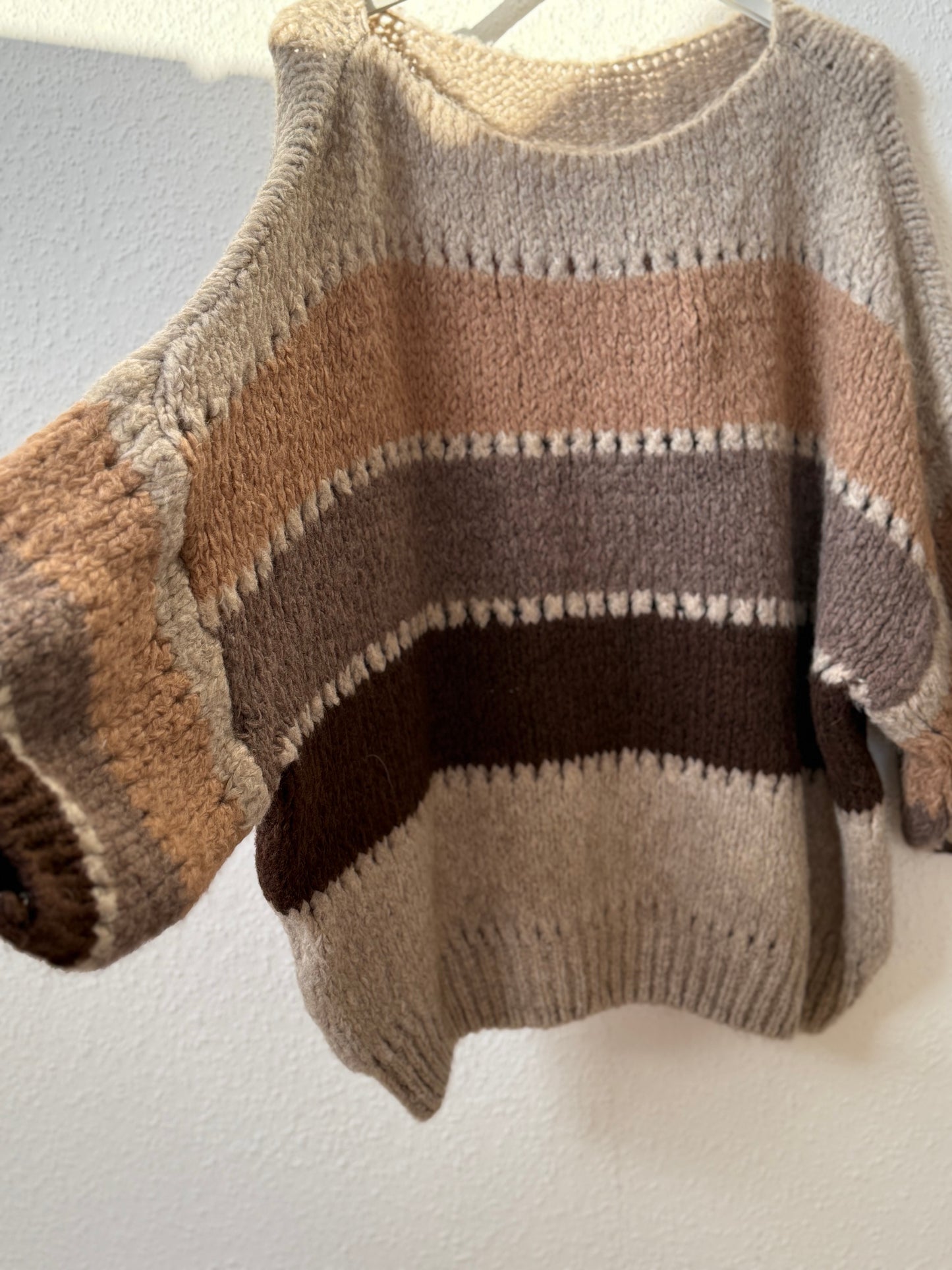 Strickpullover gestreift