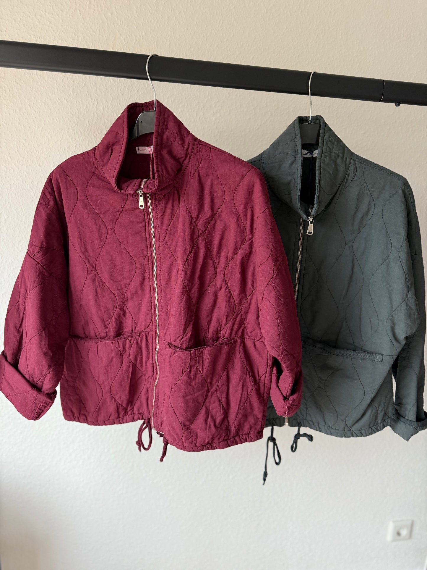 Steppjacke grau