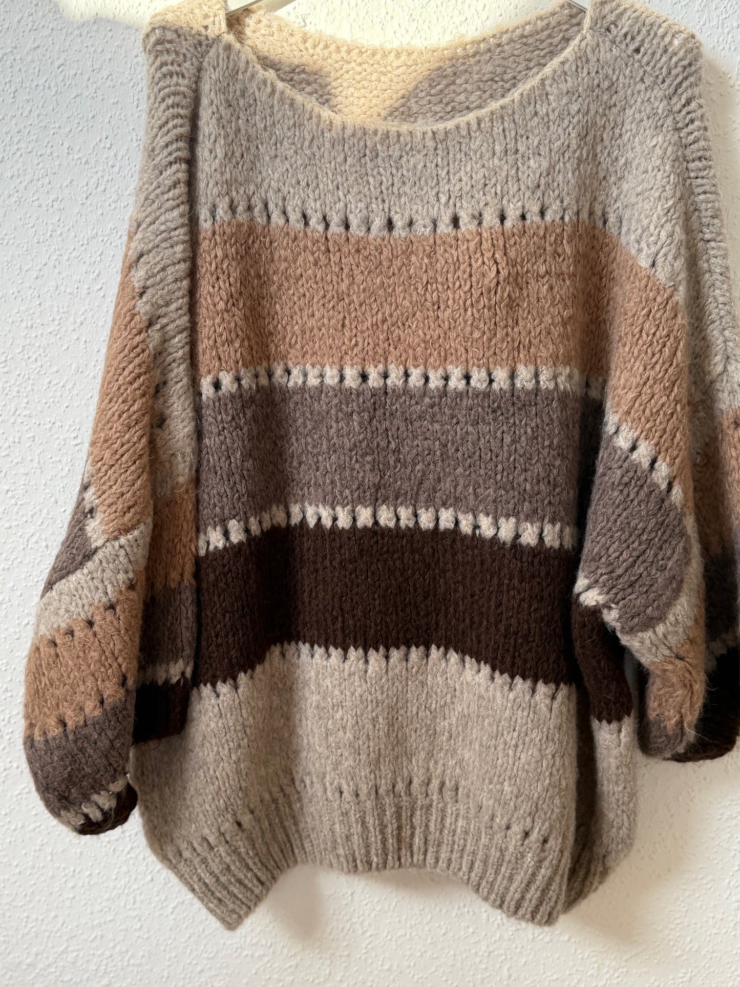 Strickpullover gestreift
