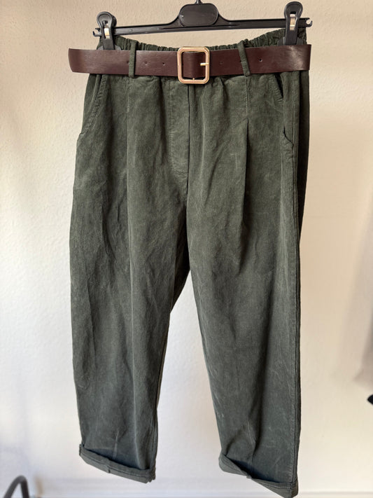Cord Hose Khaki