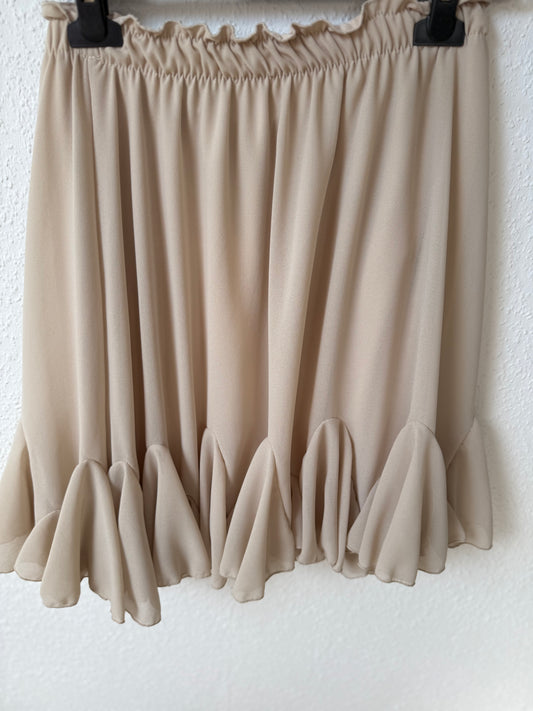 Volant Rock in Beige