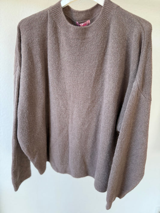 Weicher Pullover ,,Baby Alpaca“ hellbraun