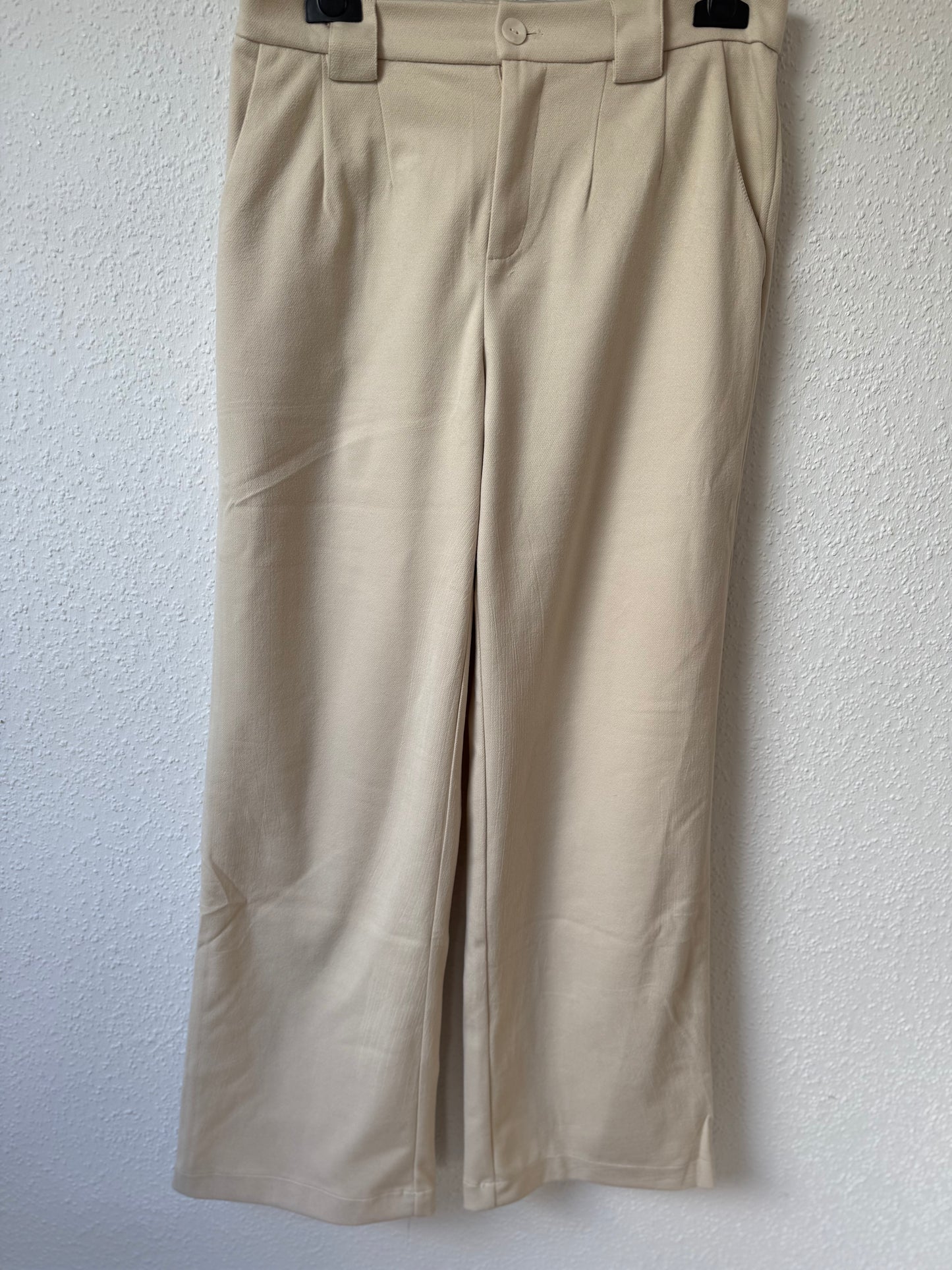 Stoffhose Beige