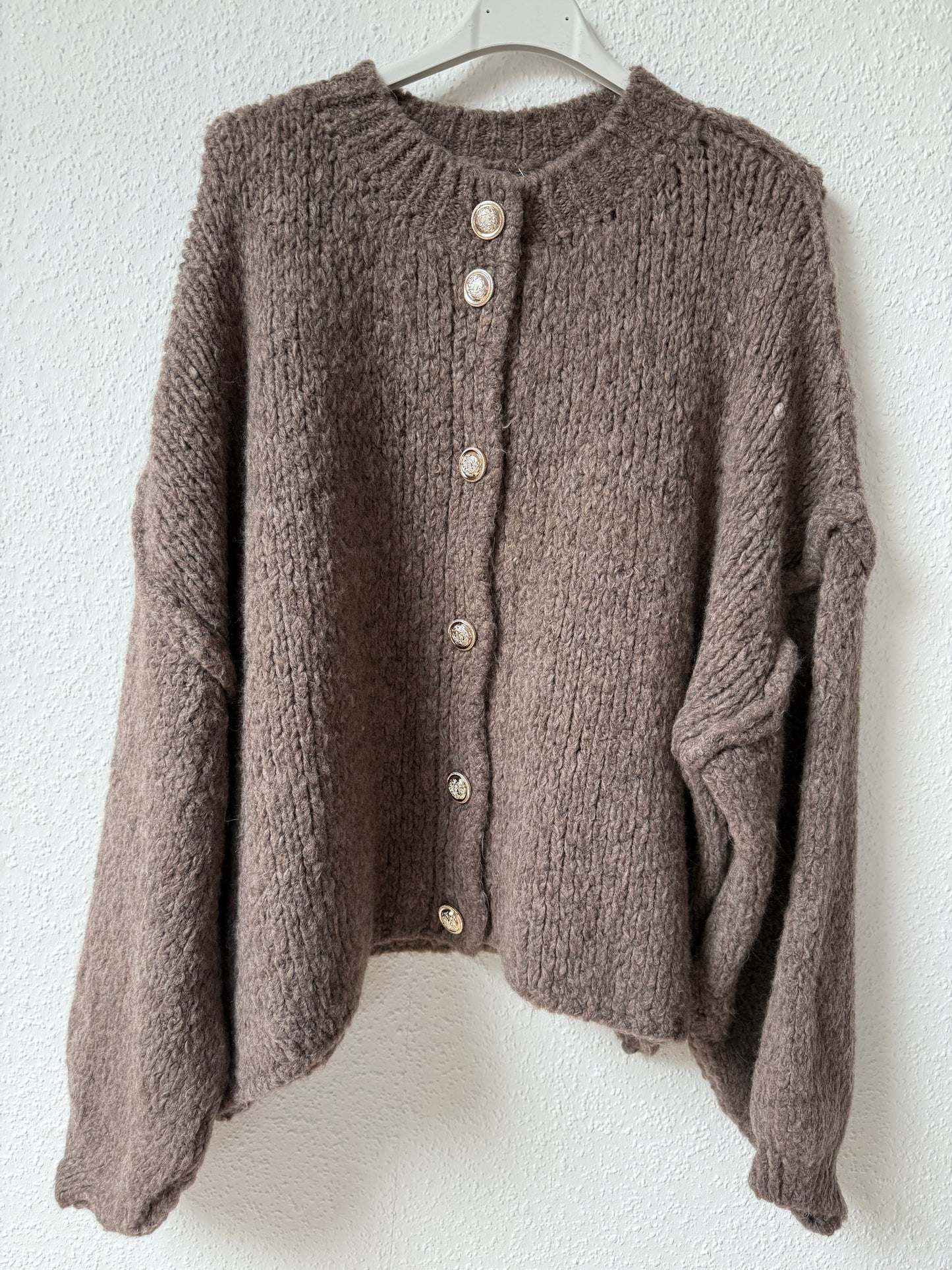 Strickjacke braun