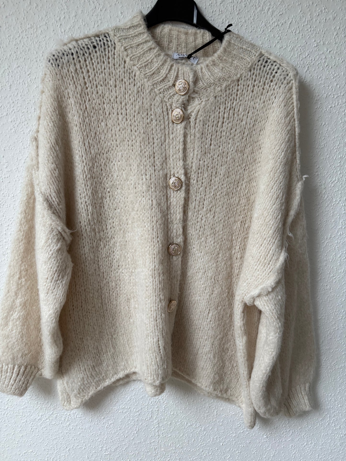 Strickjacke beige