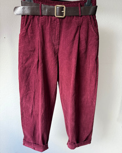 Cord Hose Bordeaux