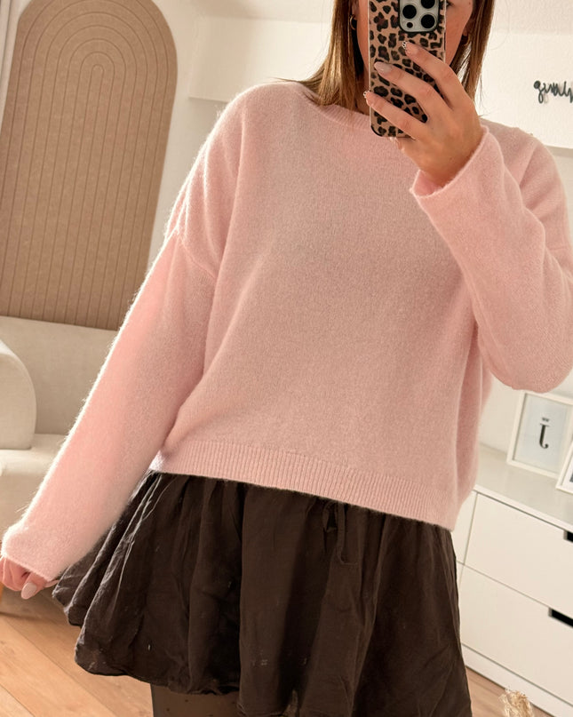 Weicher Pullover ,,Baby Alpaca“ rosa