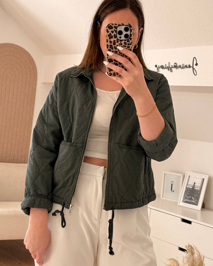 Steppjacke grau
