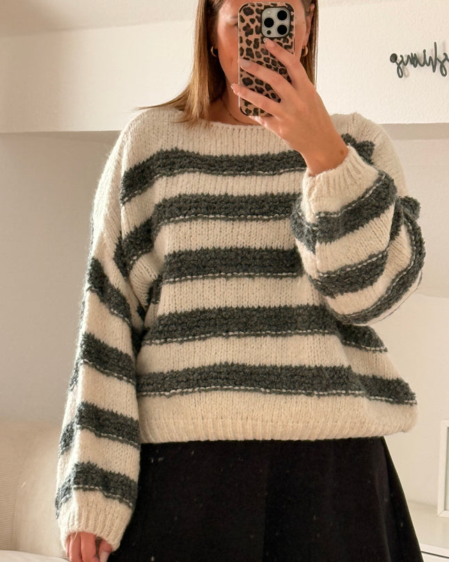 Kuschelig weicher Pullover grau