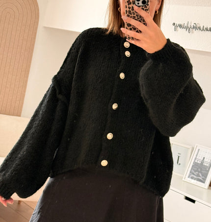 Strickjacke schwarz