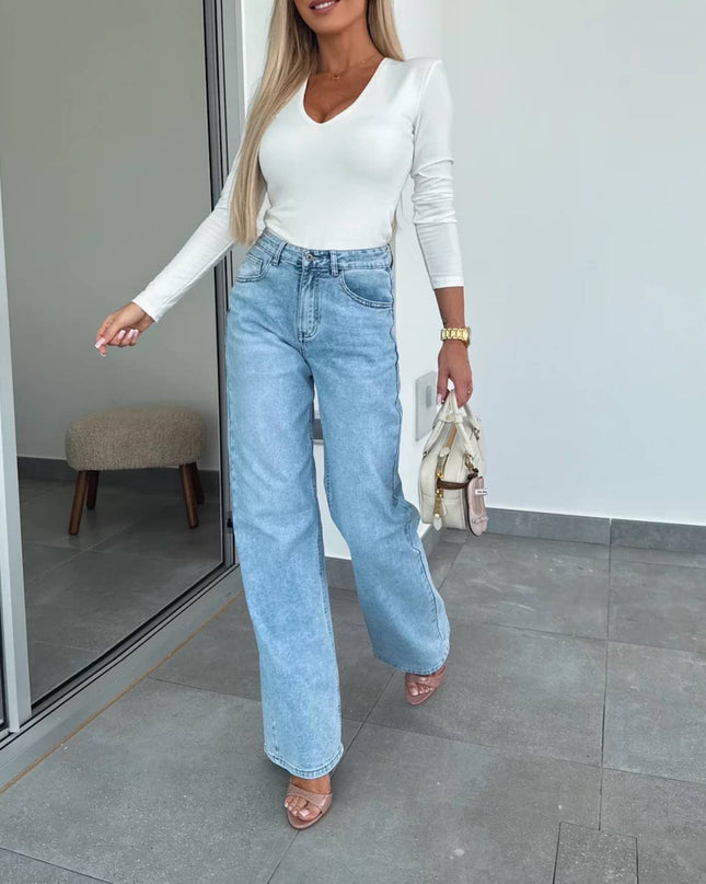 Weit geschnittener Jeans