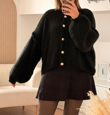 Strickjacke schwarz