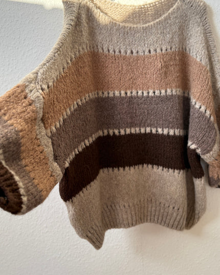 Strickpullover gestreift