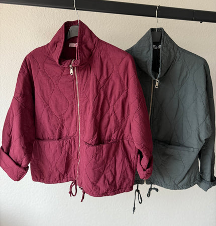 Steppjacke bordeaux