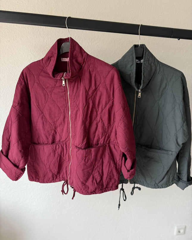 Steppjacke bordeaux