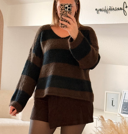 Skort aus Cord schokobraun