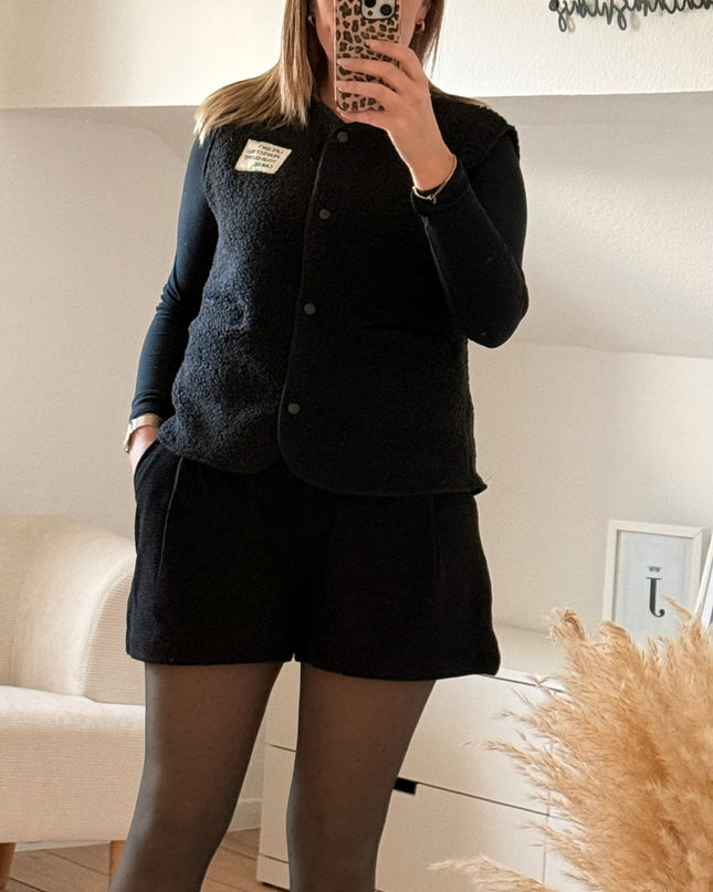 Cord Short schwarz