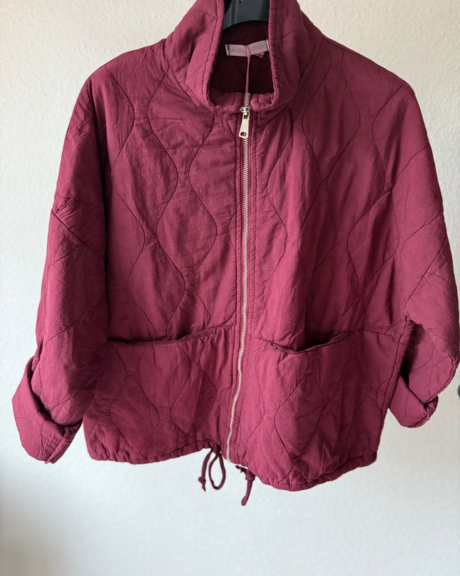 Steppjacke bordeaux