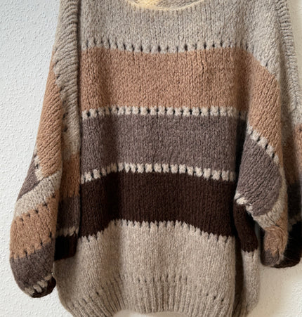 Strickpullover gestreift
