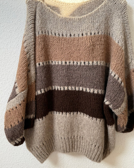 Strickpullover gestreift