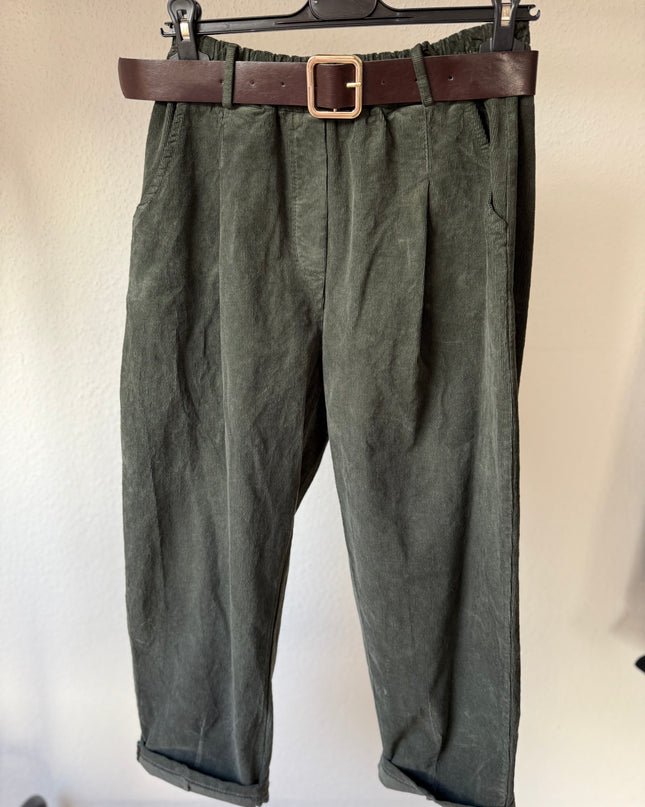 Cord Hose Khaki