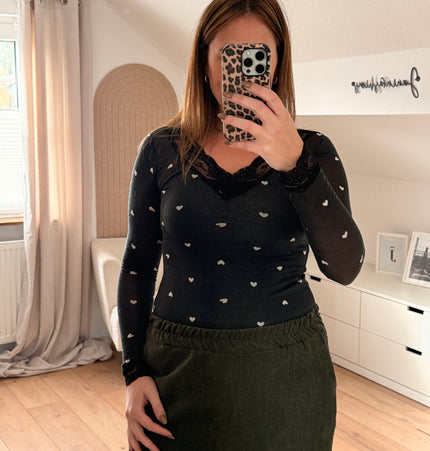 Herzchen Langarmshirt