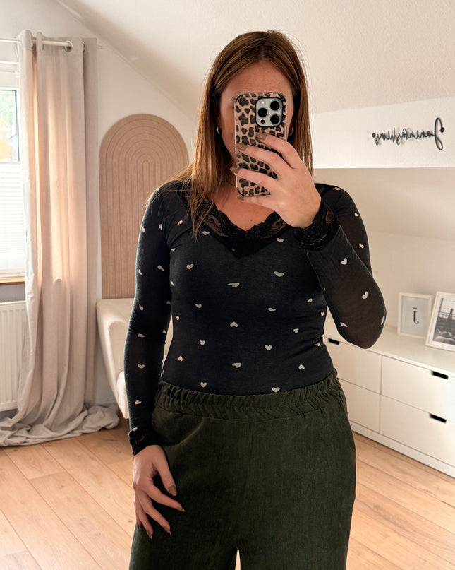 Herzchen Langarmshirt
