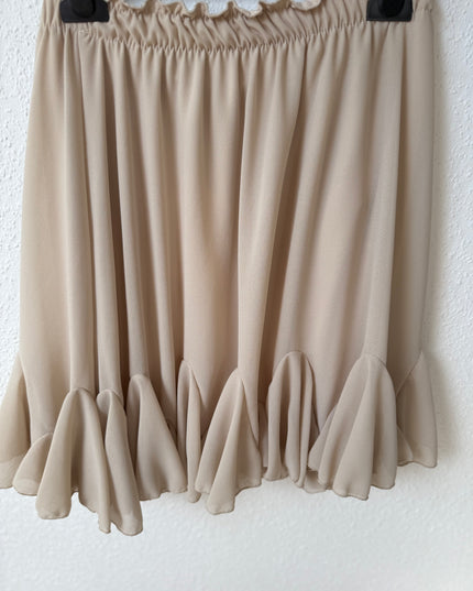 Volant Rock in Beige