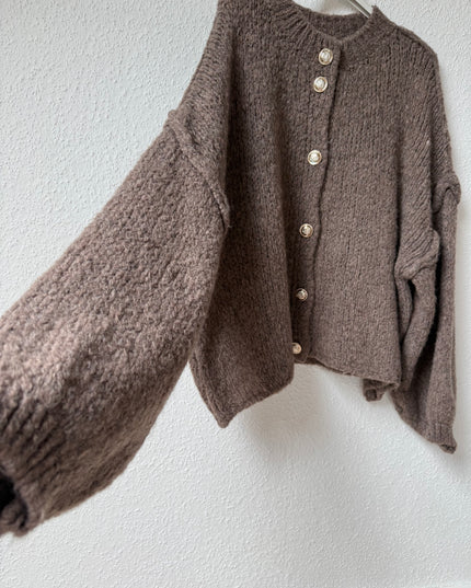 Strickjacke braun