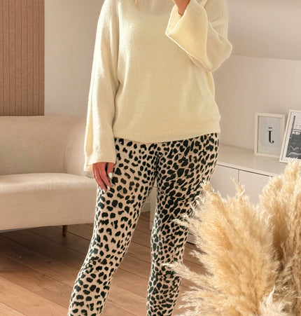 Weicher Alpaka Pullover weiß