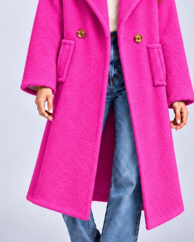 Weicher Mantel pink