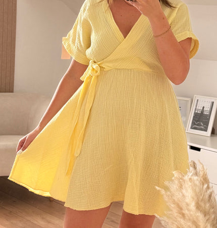 Musselin Wickelkleid