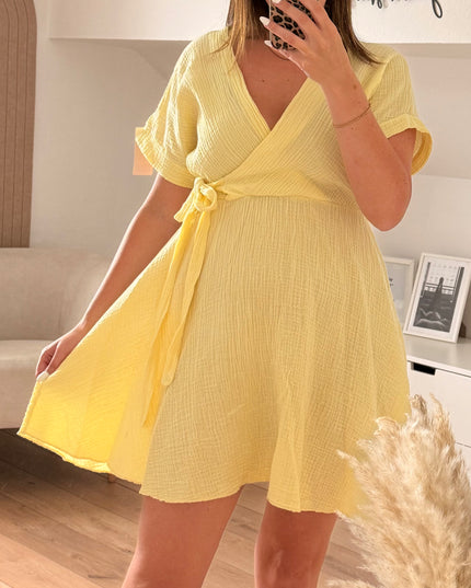 Musselin Wickelkleid