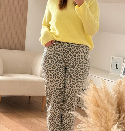 Weicher Pullover ,,Baby Alpaca“ Umschlagarm gelb