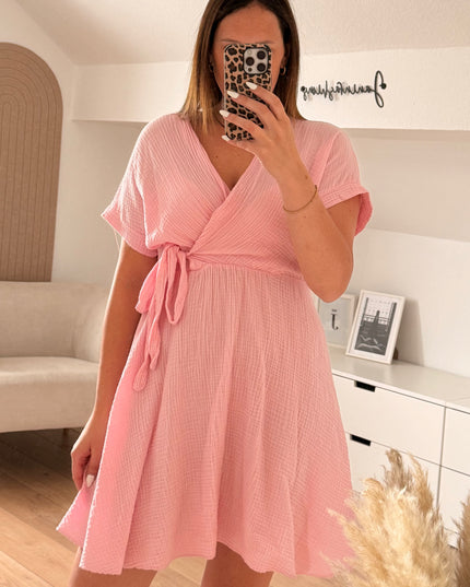 Musselin Wickelkleid