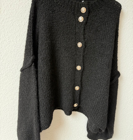 Strickjacke schwarz