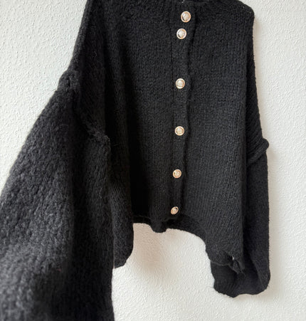 Strickjacke schwarz