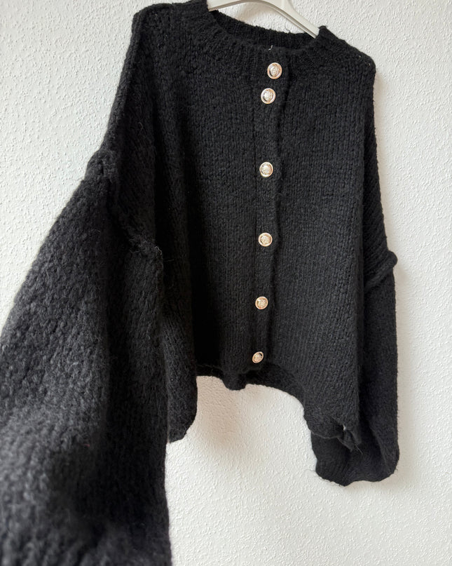 Strickjacke schwarz