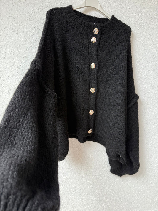 Strickjacke schwarz