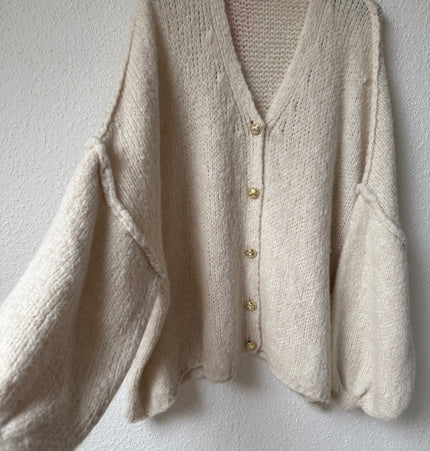 Lange Oversize Strickjacke