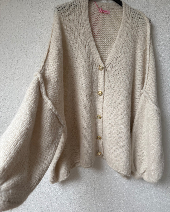 Lange Oversize Strickjacke