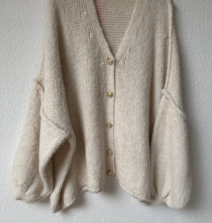 Lange Oversize Strickjacke