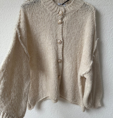 Strickjacke beige