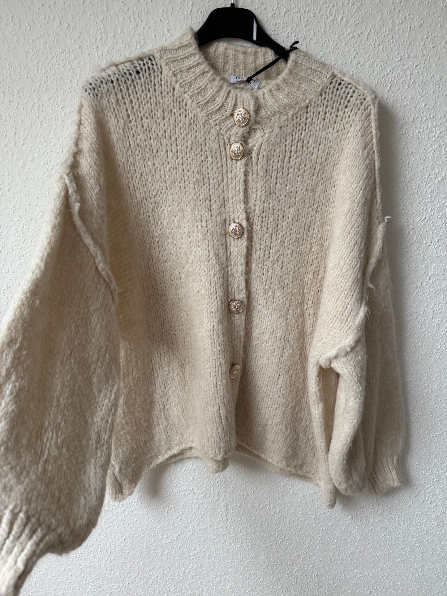 Strickjacke beige