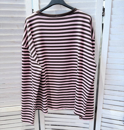 Gestreiftes T-Shirt: Rosa / SIE